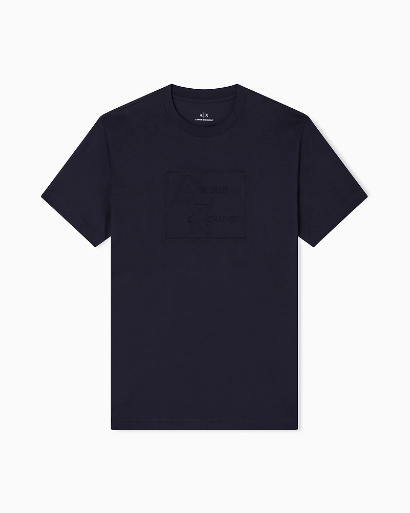 Regular fit T-shirt with embossed logo