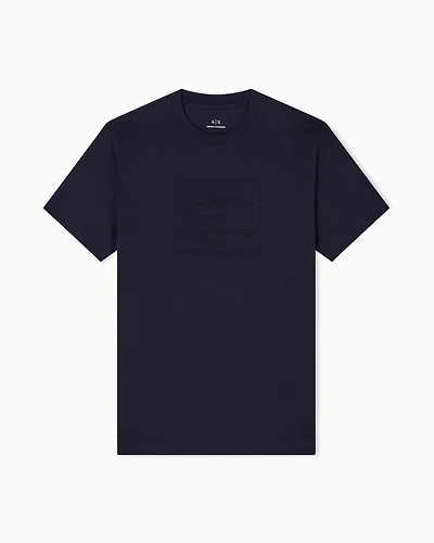Regular fit T-shirt with embossed logo