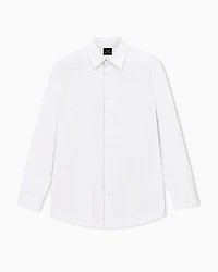 Armani Exchange - Regular fit jacquard cotton shirt, Man, Beige, Size: