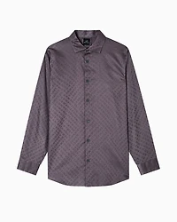 Regular fit shirt with allover logo