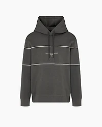 Emporio Armani - Double-jersey hooded sweatshirt with 3D-effect logo, Man, Green, Size: