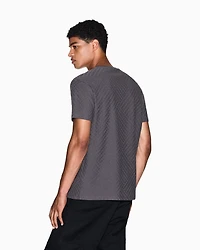 Regular fit t-shirt jacquard fabric