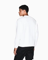 Armani Exchange - Sweatshirt with embossed logo, Man, White, Size:
