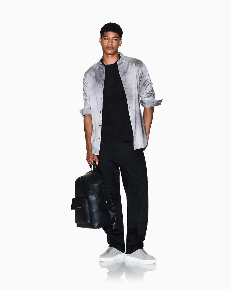 Slim fit shirt with shaded print