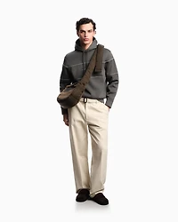 Emporio Armani - Double-jersey hooded sweatshirt with 3D-effect logo, Man, Green, Size: