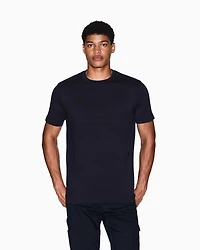 Armani Exchange - Regular fit T-shirt with embossed logo, Man, Navy_blue, Size: