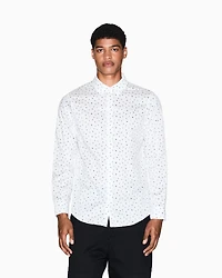 Regular fit shirt with lettering logo