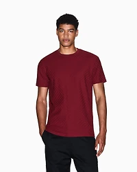 Armani Exchange - Regular fit t-shirt jacquard fabric, Man, Red, Size: