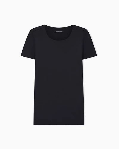 Armani Exchange - Slim Fit T-Shirts, Woman, Black, Size:
