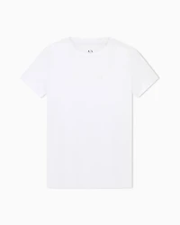 Armani Exchange - Regular fit jersey t-shirt, Woman, White, Size: