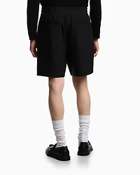 Emporio Armani - ASV Lyocell-blend jacquard jersey Bermuda shorts, Man, Black, Size: