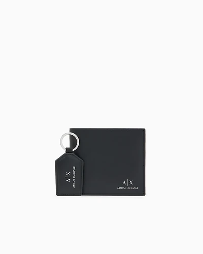 Armani Exchange - Leather Gift Set, Man, Black, Size: TU