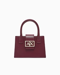 Armani Exchange - ASV Small Trapeze Handbag, Woman, Burgundy, Size: TU