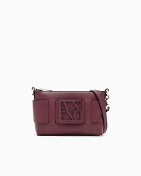  Color block shoulder bag with maxi logo