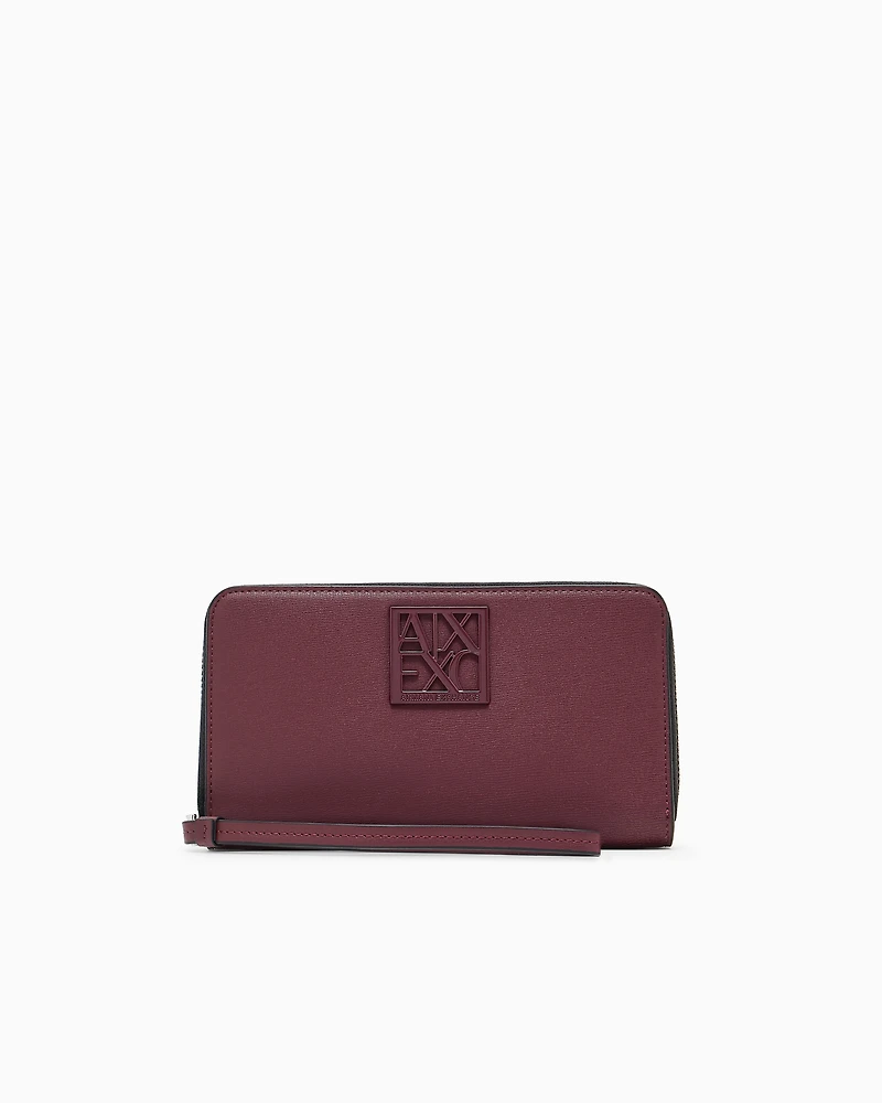 Horizontal wallet with logo