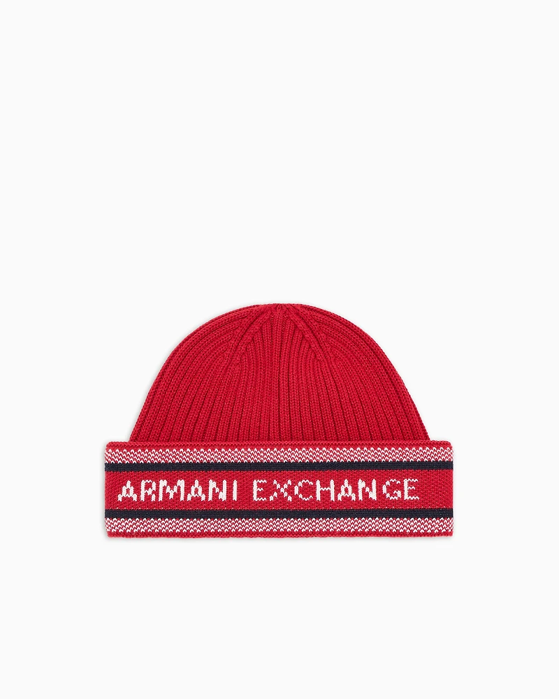 Armani Exchange - Cap with contrasting bands, Man, Red, Size: TU