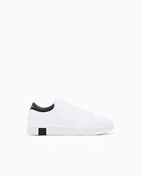 Armani Exchange - Leather sneakers, Man, White, Size: