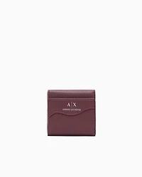 Armani Exchange - Mini wallet with shaped stitching, Woman, Burgundy, Size: TU