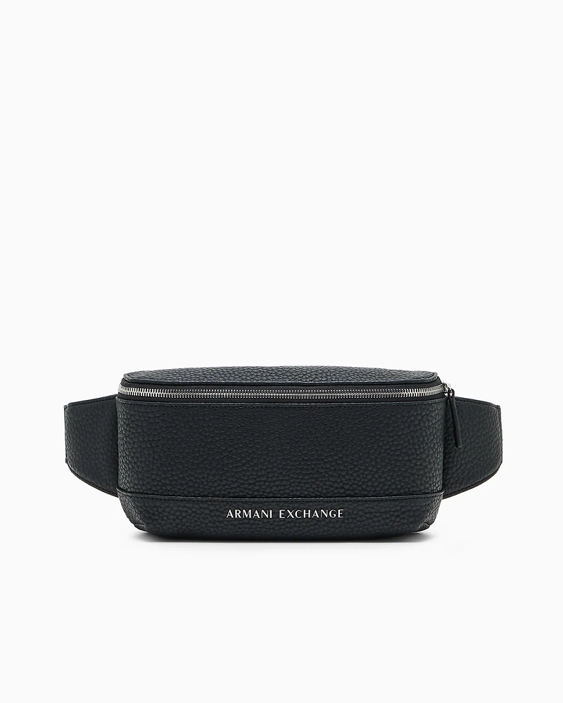 Armani Exchange - RECTANGULAR LOGO BELT BAG, Man, Black, Size: TU