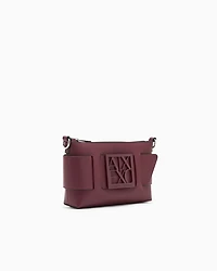  Color block shoulder bag with maxi logo