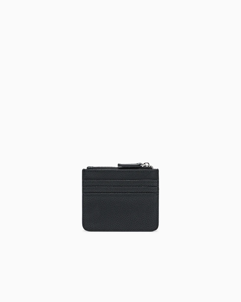 Armani Exchange - Card holder with zipped pocket, Woman, Black, Size: TU