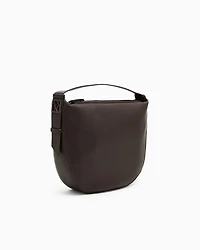 Armani Exchange - ASV Logo Hobo Shoulder Bag, Woman, Brown, Size: TU