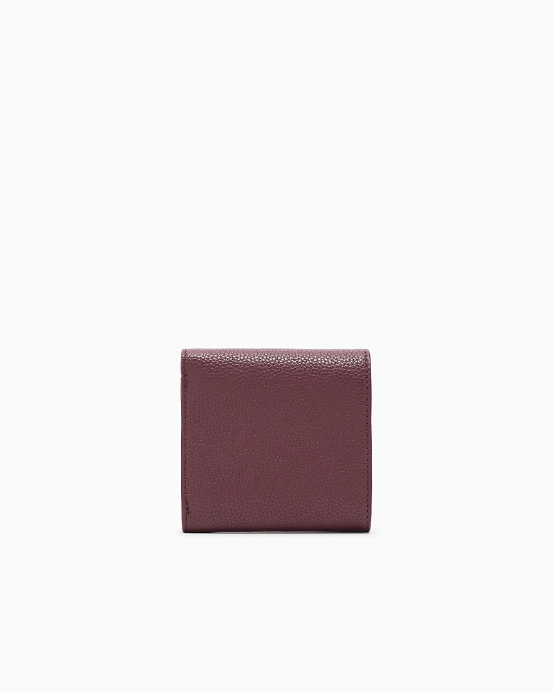 Armani Exchange - Mini wallet with shaped stitching, Woman, Burgundy, Size: TU