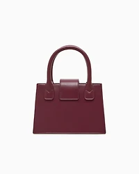 Armani Exchange - ASV Small Trapeze Handbag, Woman, Burgundy, Size: TU