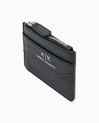 Armani Exchange - Card holder with zipped pocket, Woman, Black, Size: TU