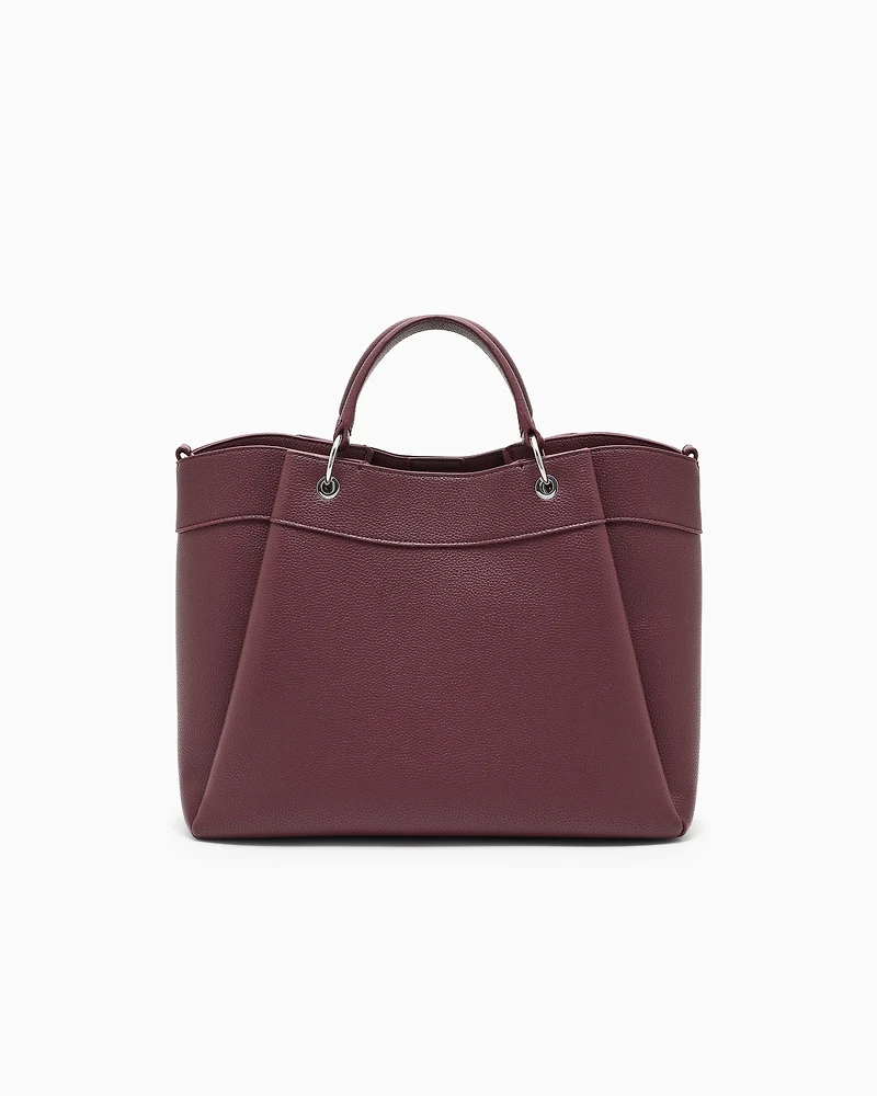 Armani Exchange - Large handbag with degradè shoulder strap, Woman, Burgundy, Size: TU
