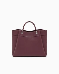 Armani Exchange - Large handbag with degradè shoulder strap, Woman, Burgundy, Size: TU