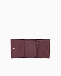 Armani Exchange - Mini wallet with shaped stitching, Woman, Burgundy, Size: TU