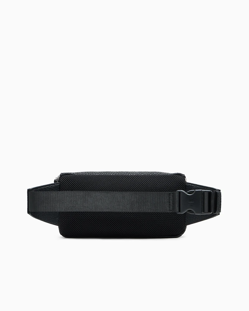Armani Exchange - RECTANGULAR LOGO BELT BAG, Man, Black, Size: TU