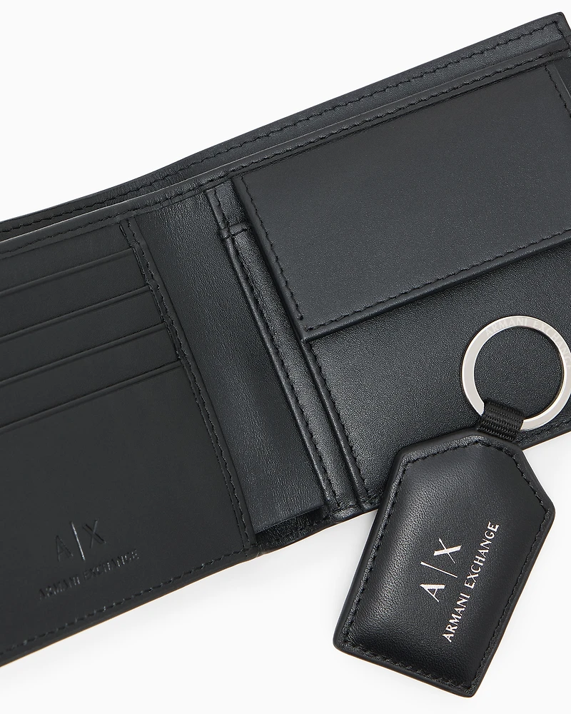 Armani Exchange - Leather Gift Set, Man, Black, Size: TU