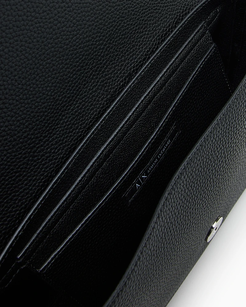 Armani Exchange - Allover logo shoulder bag, Woman, Black, Size: TU