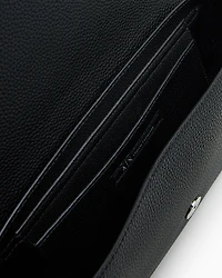 Armani Exchange - Allover logo shoulder bag, Woman, Black, Size: TU