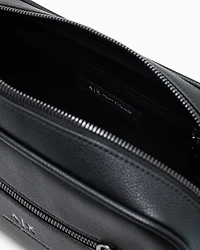 Armani Exchange - Beauty case with external drawstring, Man, Black, Size: TU