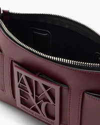  Color block shoulder bag with maxi logo