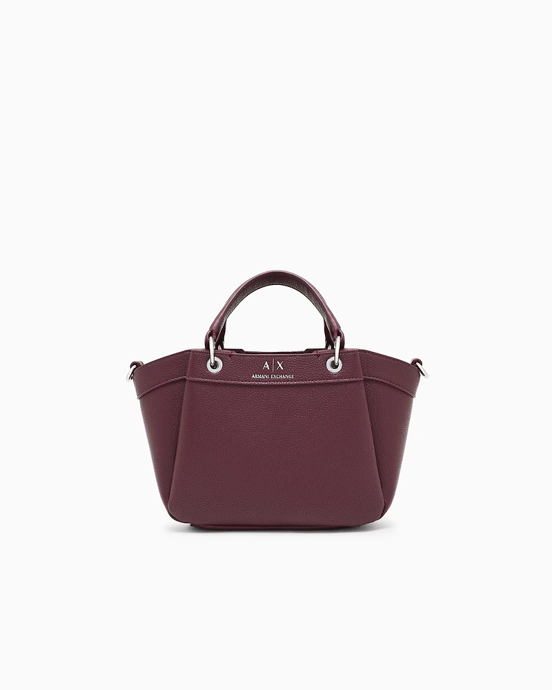 Armani Exchange - Small handbag with degradè shoulder strap, Woman, Burgundy, Size: TU