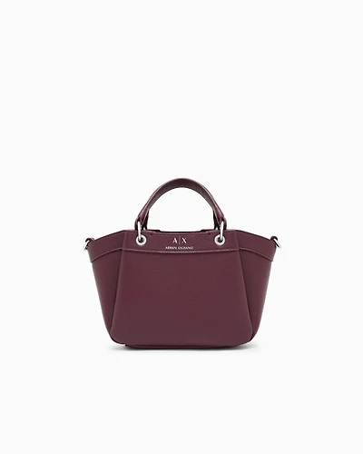 Armani Exchange - Small handbag with degradè shoulder strap, Woman, Burgundy, Size: TU
