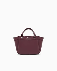 Armani Exchange - Small handbag with degradè shoulder strap, Woman, Burgundy, Size: TU