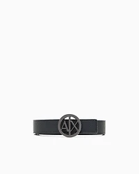 Armani Exchange - Logo buckle belt, Woman, Black, Size: