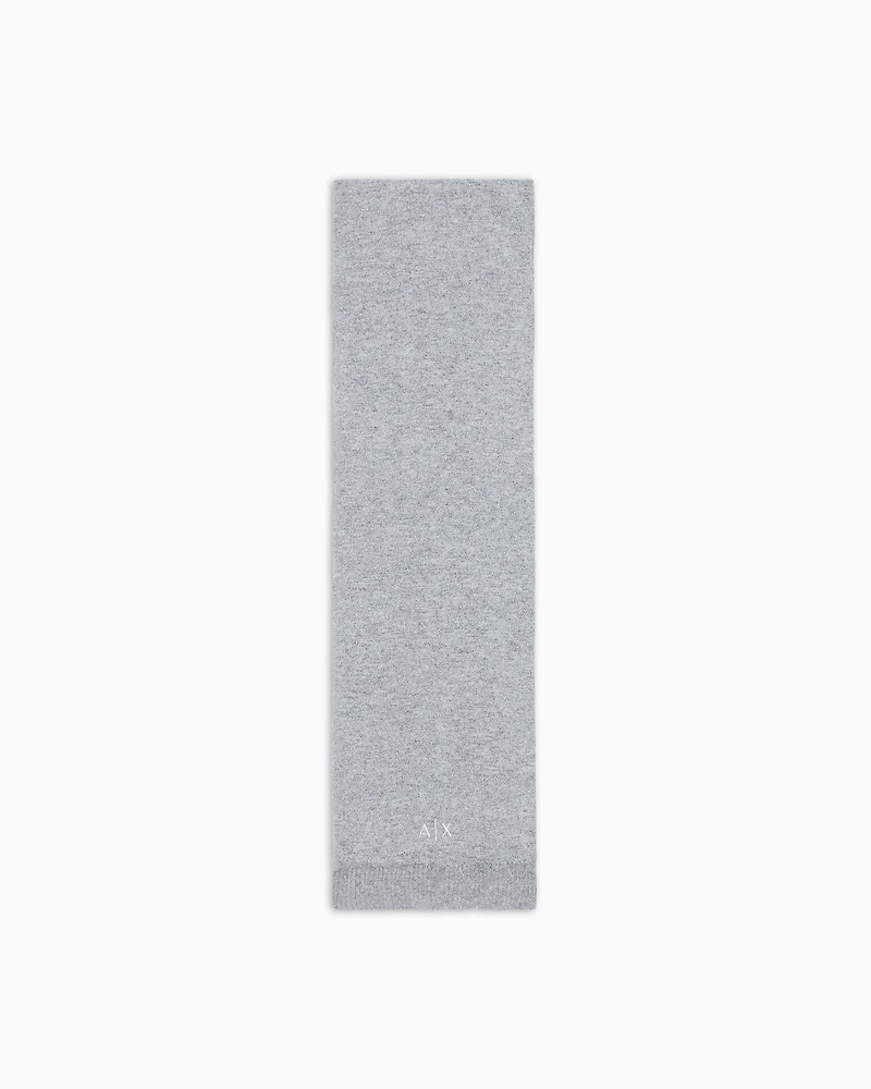 Armani Exchange - Scarves with logo, Woman, Silver, Size: TU