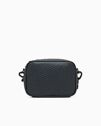 Armani Exchange - Shoulder bag with allover monogram logo, Man, Black, Size: TU