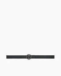 Armani Exchange - Logo buckle belt, Woman, Black, Size: