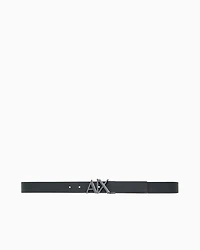 Armani Exchange - Double-sided leather belt, Man, Black, Size: