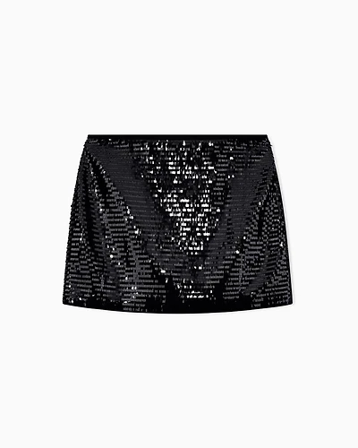 Armani Exchange - Short Skirts, Woman, Black, Size:
