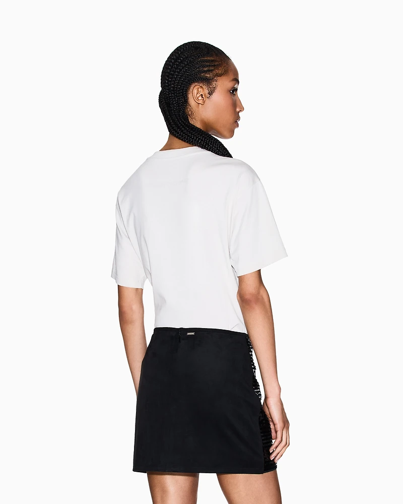 Armani Exchange - Short Skirts, Woman, Black, Size: