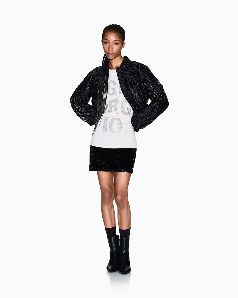 Armani Exchange - Short Skirts, Woman, Black, Size: