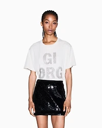 Sequin mini skirt